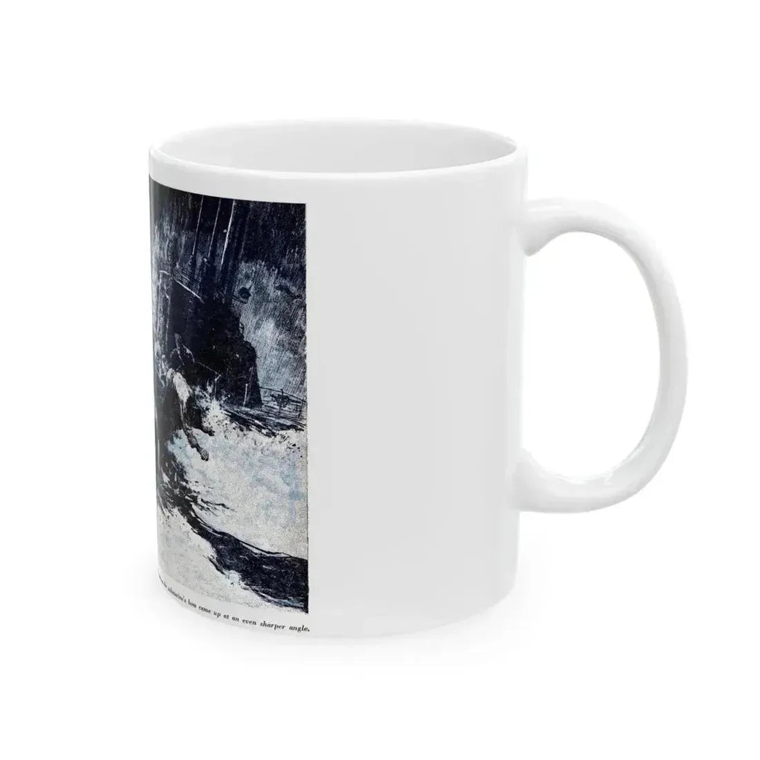 Attack with All Weapons (2), Blue Book Magazine, June 1950 - White Coffee Mug - Go Mug Yourself