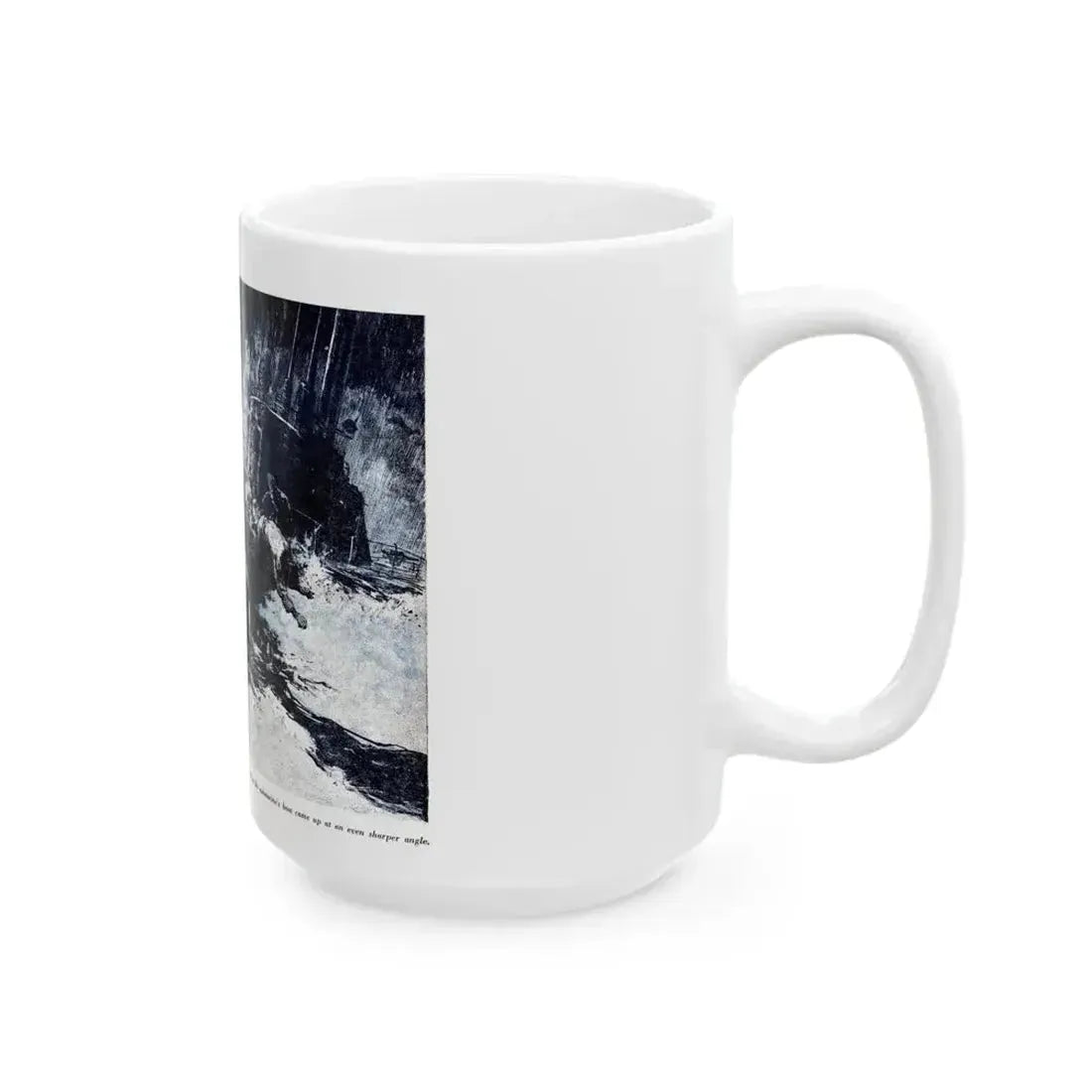 Attack with All Weapons (2), Blue Book Magazine, June 1950 - White Coffee Mug - Go Mug Yourself