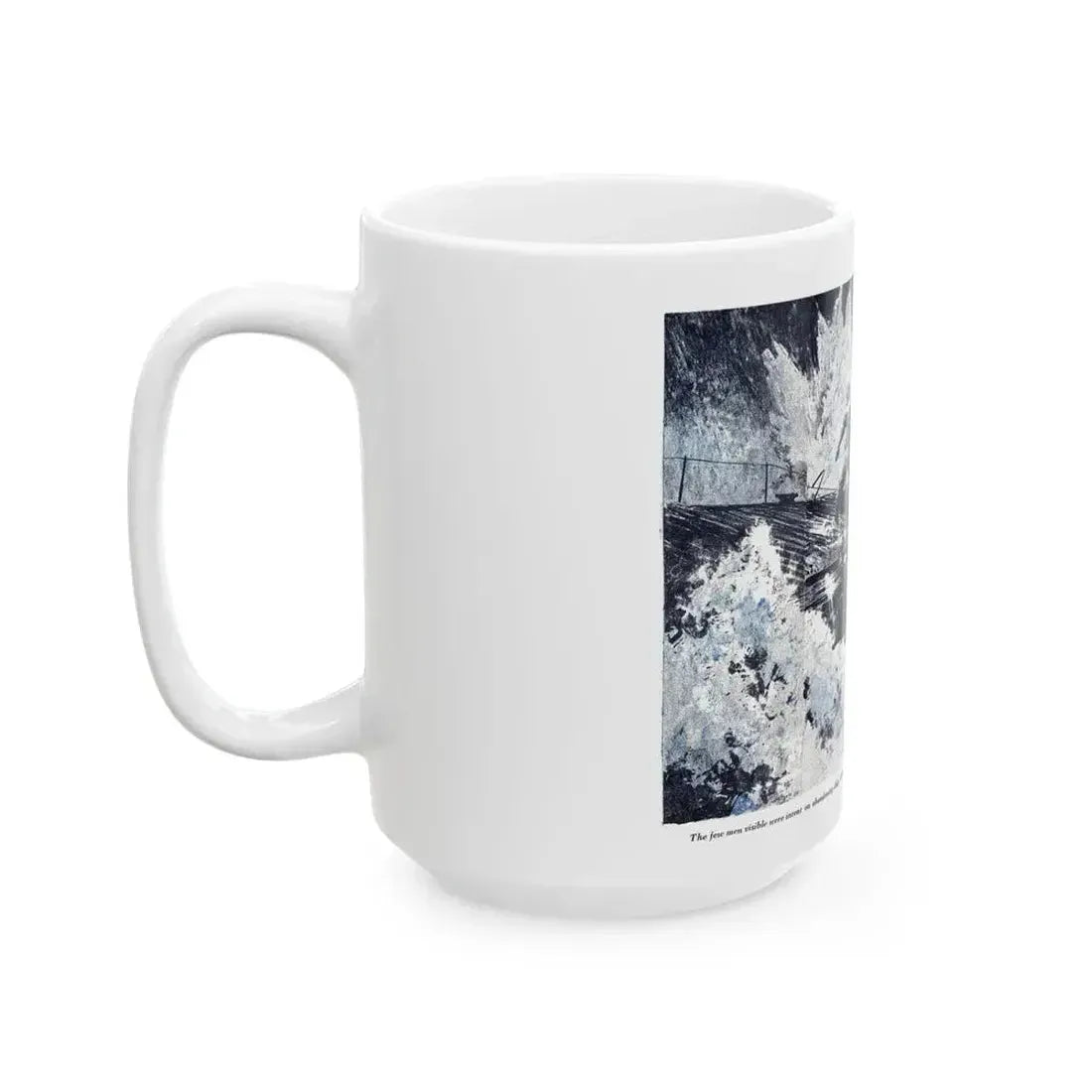 Attack with All Weapons (2), Blue Book Magazine, June 1950 - White Coffee Mug - Go Mug Yourself