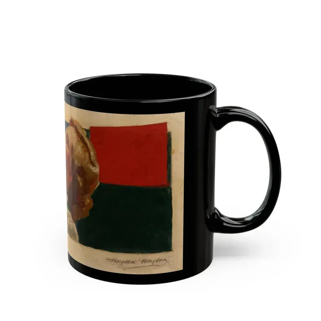 Attributed . Coca-Cola ad illustration, preliminary study - Black Coffee Mug - Go Mug Yourself