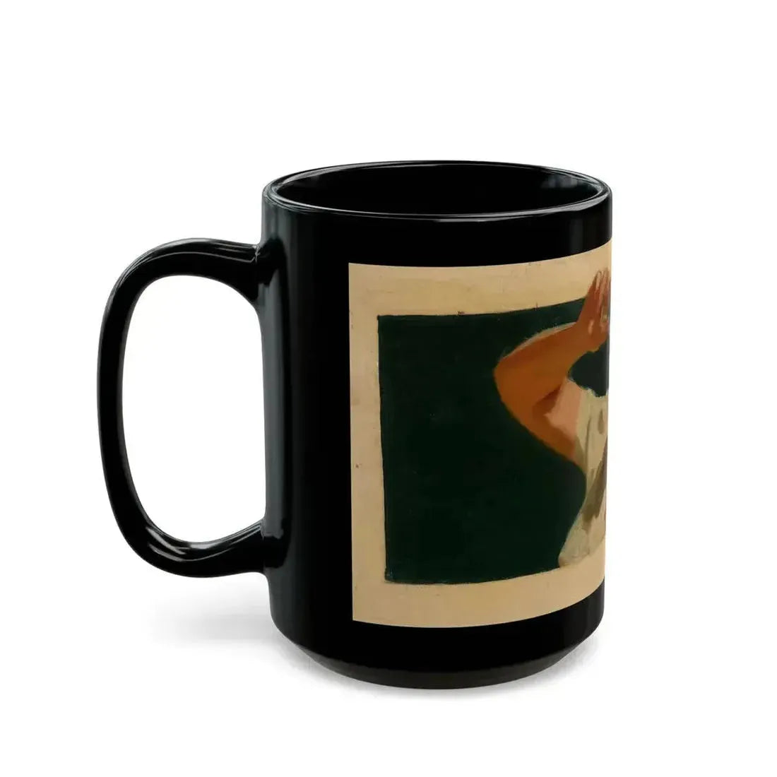 Attributed . Coca-Cola ad illustration, preliminary study - Black Coffee Mug - Go Mug Yourself