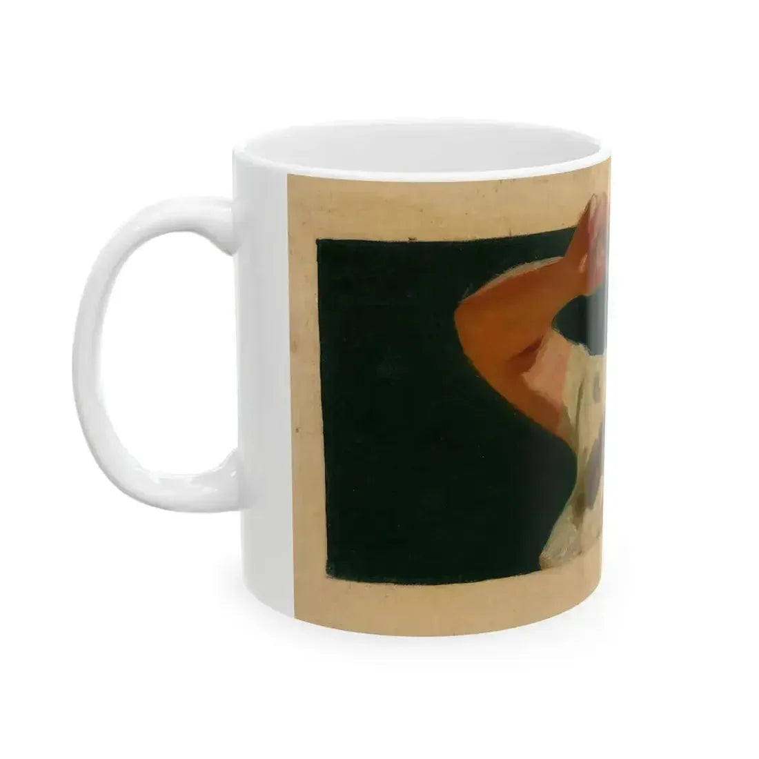 Attributed . Coca-Cola ad illustration, preliminary study - White Coffee Mug - Go Mug Yourself