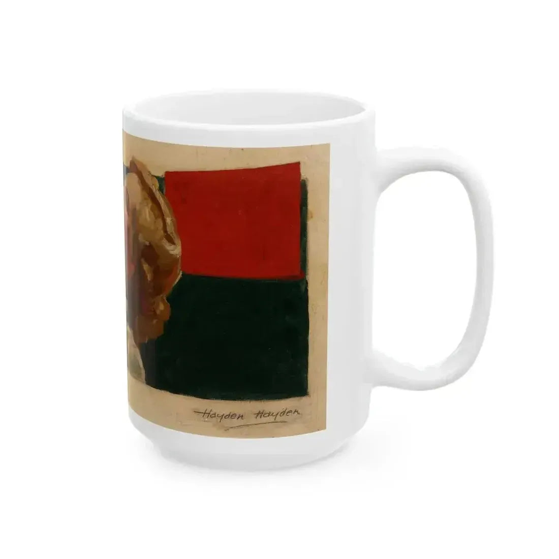 Attributed . Coca-Cola ad illustration, preliminary study - White Coffee Mug - Go Mug Yourself