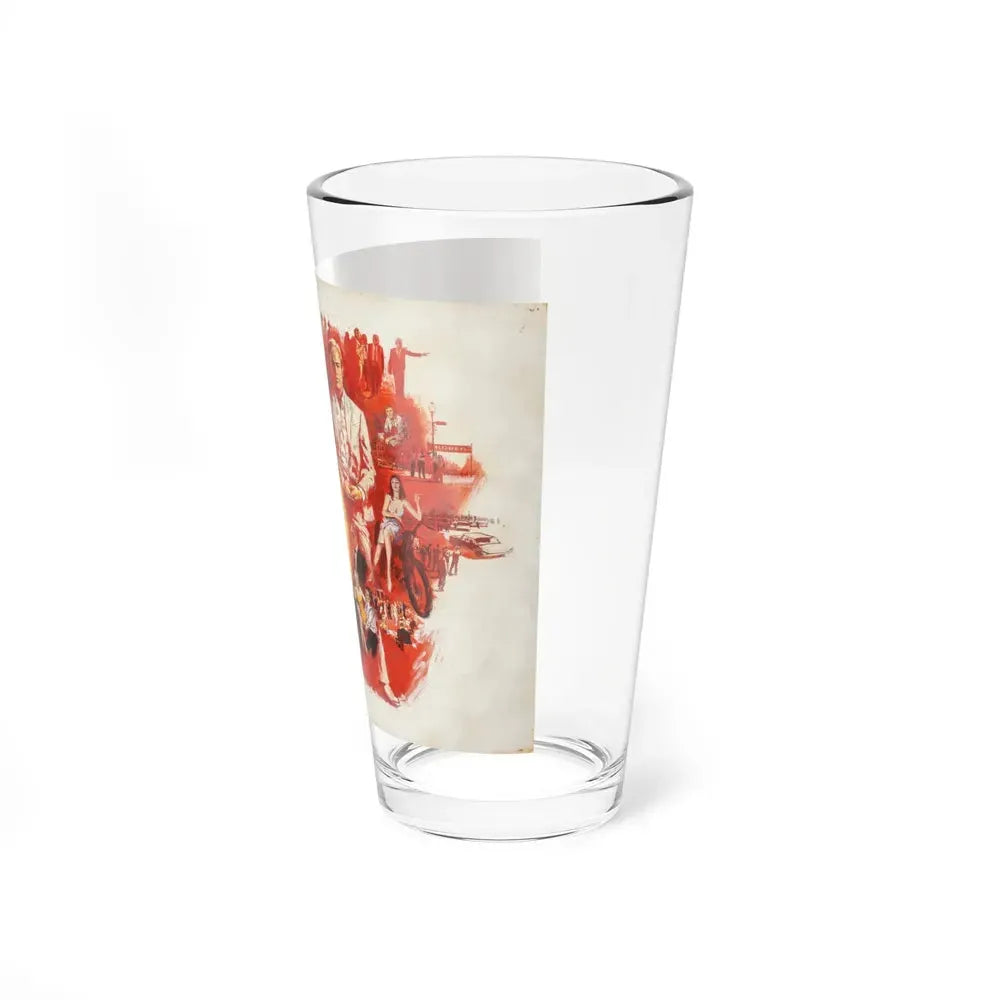 Attributed. Marlon Brando, The Chase, alternate movie poster and published book cover art, 1966 - Pint Glass 16oz - Go Mug Yourself