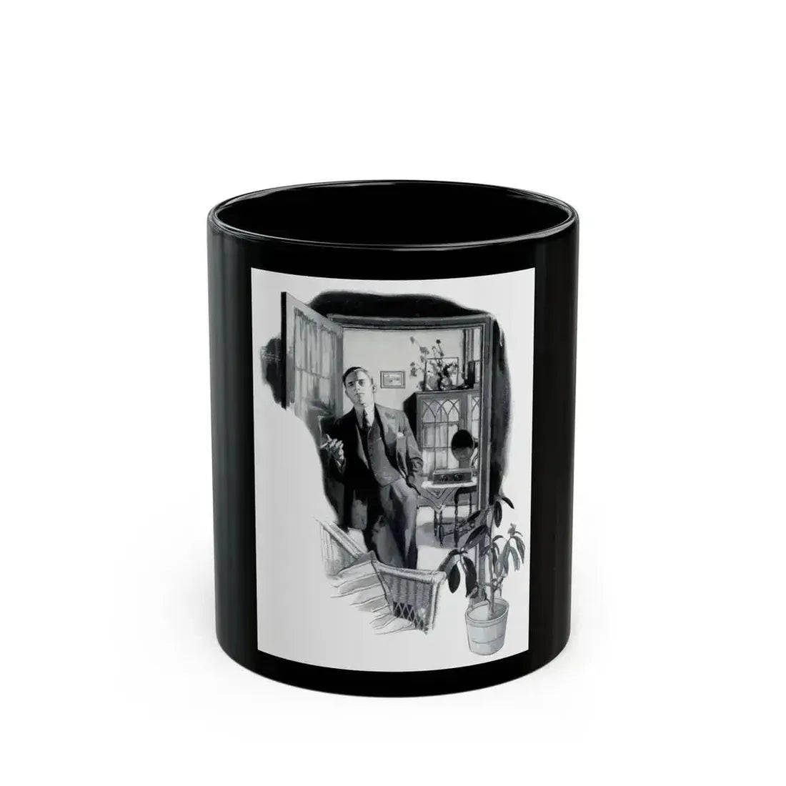 Atwater Kent Radio, advertisement, 1927 - Black Coffee Mug 11oz - Go Mug Yourself