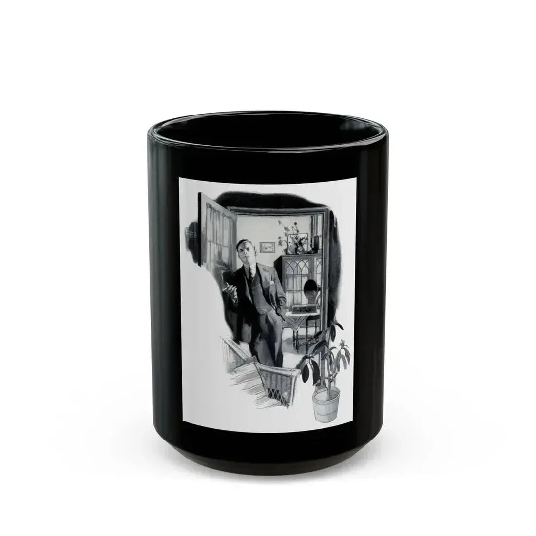 Atwater Kent Radio, advertisement, 1927 - Black Coffee Mug 15oz - Go Mug Yourself