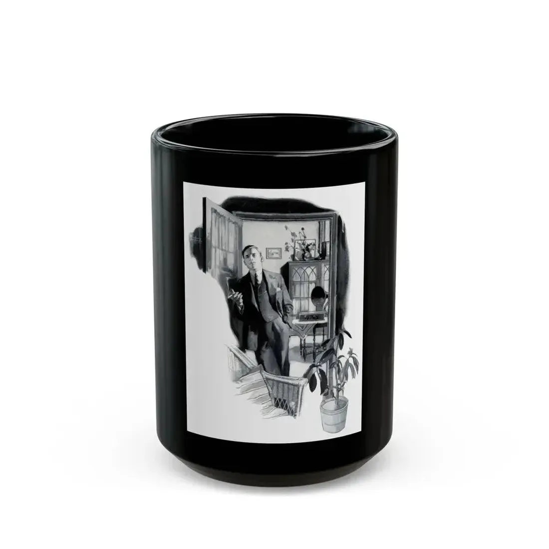 Atwater Kent Radio, advertisement, 1927 - Black Coffee Mug - Go Mug Yourself