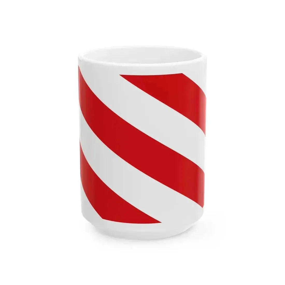 Aubange vlag officieel (Belgium) White Coffee Mug 15oz - Go Mug Yourself