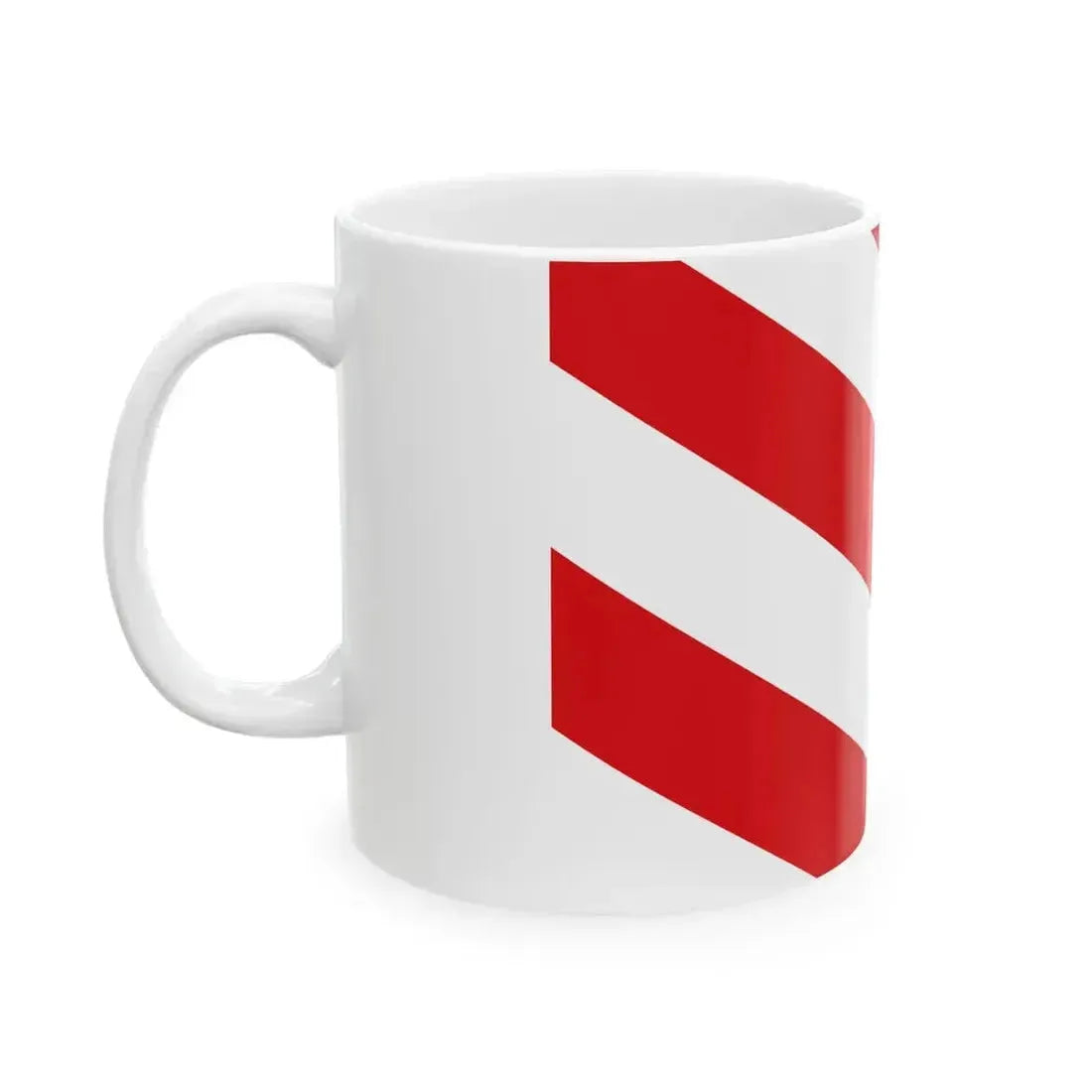 Aubange vlag officieel (Belgium) White Coffee Mug - Go Mug Yourself