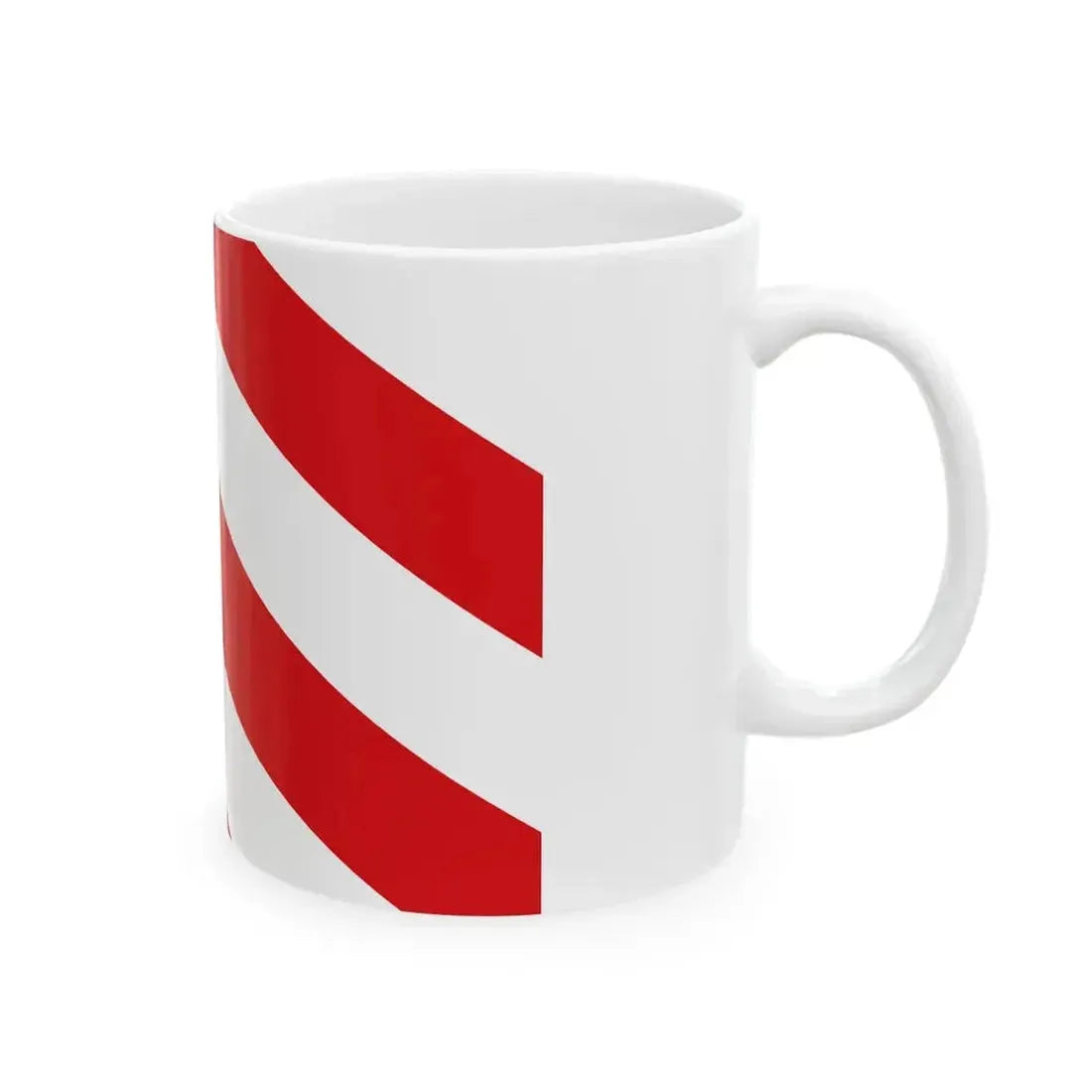 Aubange vlag officieel (Belgium) White Coffee Mug - Go Mug Yourself