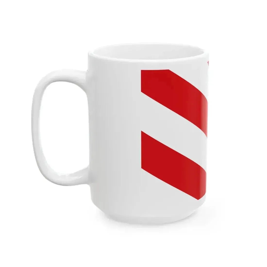 Aubange vlag officieel (Belgium) White Coffee Mug - Go Mug Yourself