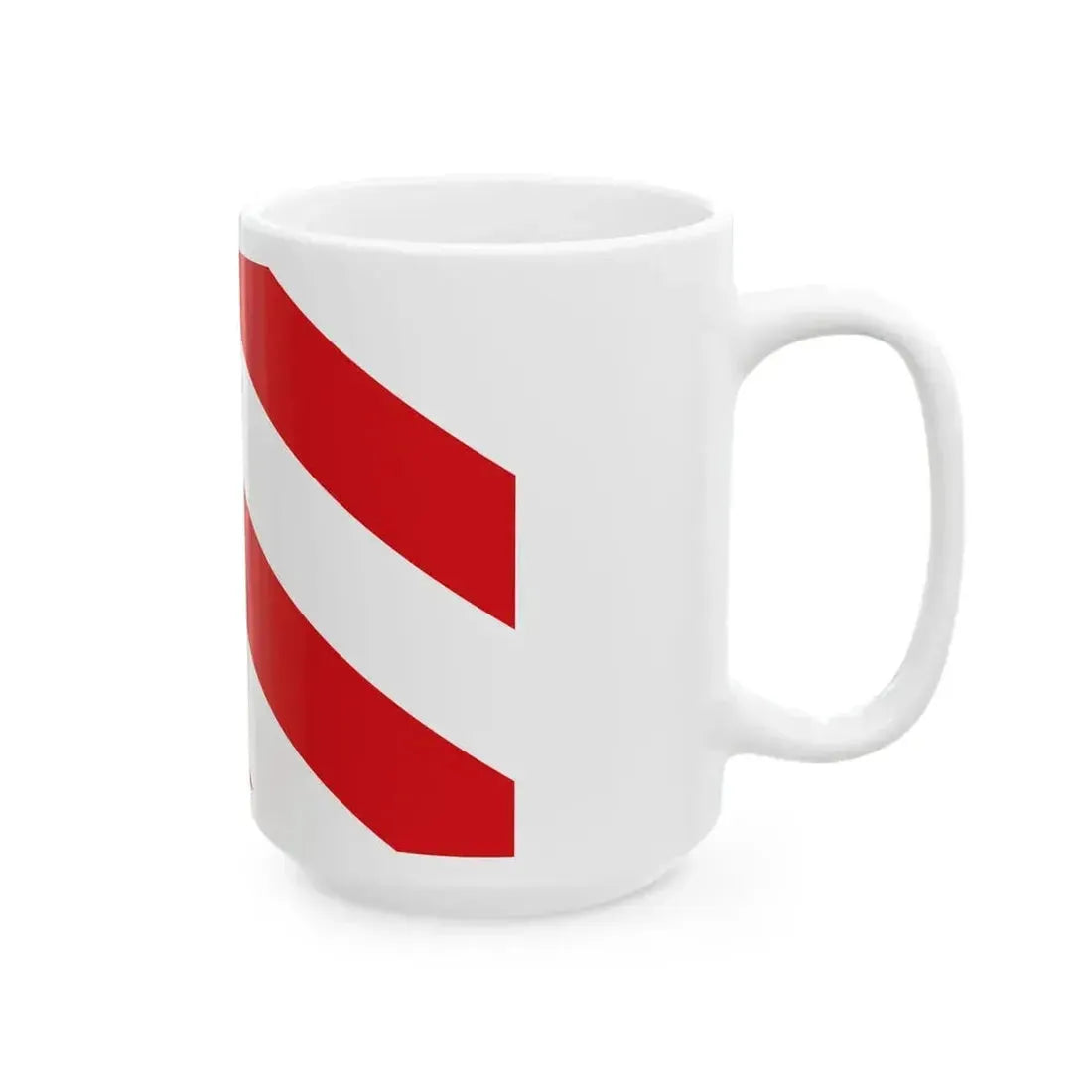Aubange vlag officieel (Belgium) White Coffee Mug - Go Mug Yourself