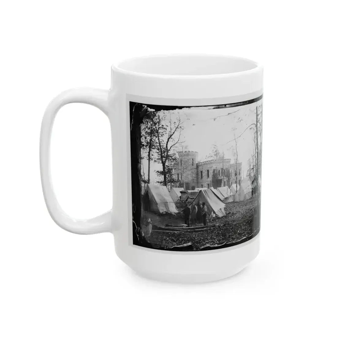 Auburn, Va., Vicinity. Castle Murray (Five Miles Southeast Of Warrenton), Headquarters Of Gen. Alfred Pleasonton (U.S. Civil War) White Coffee Mug - Go Mug Yourself