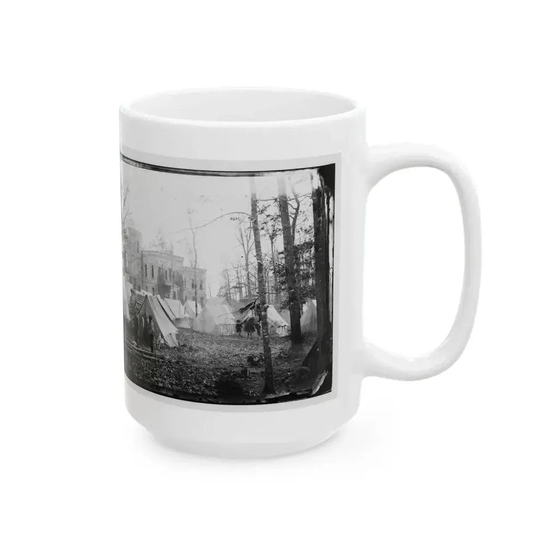 Auburn, Va., Vicinity. Castle Murray (Five Miles Southeast Of Warrenton), Headquarters Of Gen. Alfred Pleasonton (U.S. Civil War) White Coffee Mug - Go Mug Yourself