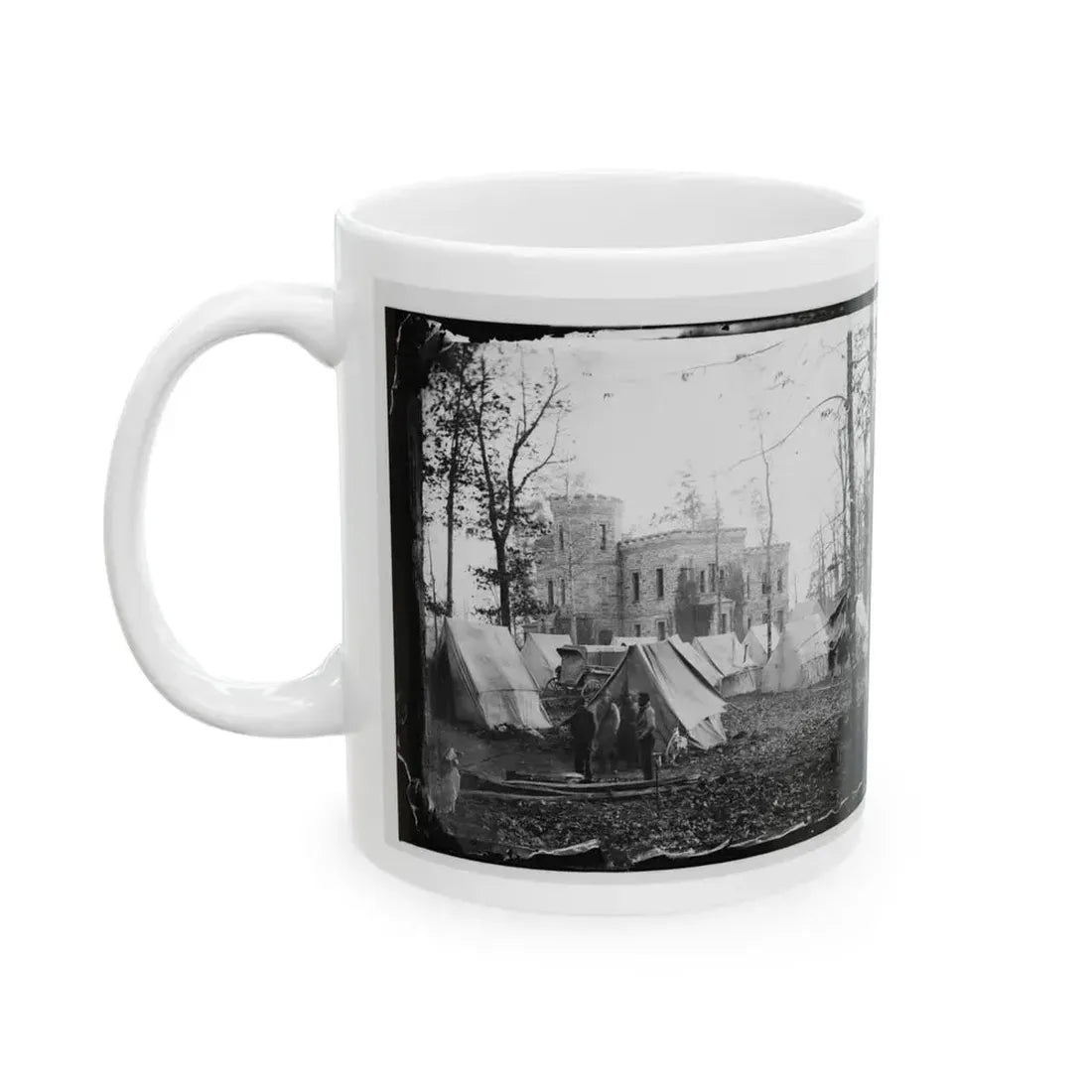 Auburn, Va., Vicinity. Castle Murray (Five Miles Southeast Of Warrenton), Headquarters Of Gen. Alfred Pleasonton (U.S. Civil War) White Coffee Mug - Go Mug Yourself