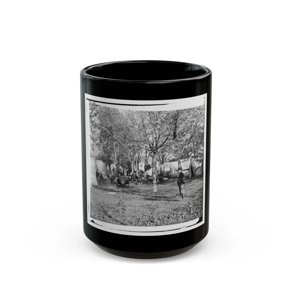 Auburn, Virginia. Evening Music At General Alfred Pleasonton's Headquarters (U.S. Civil War) Black Coffee Mug 15oz - Go Mug Yourself