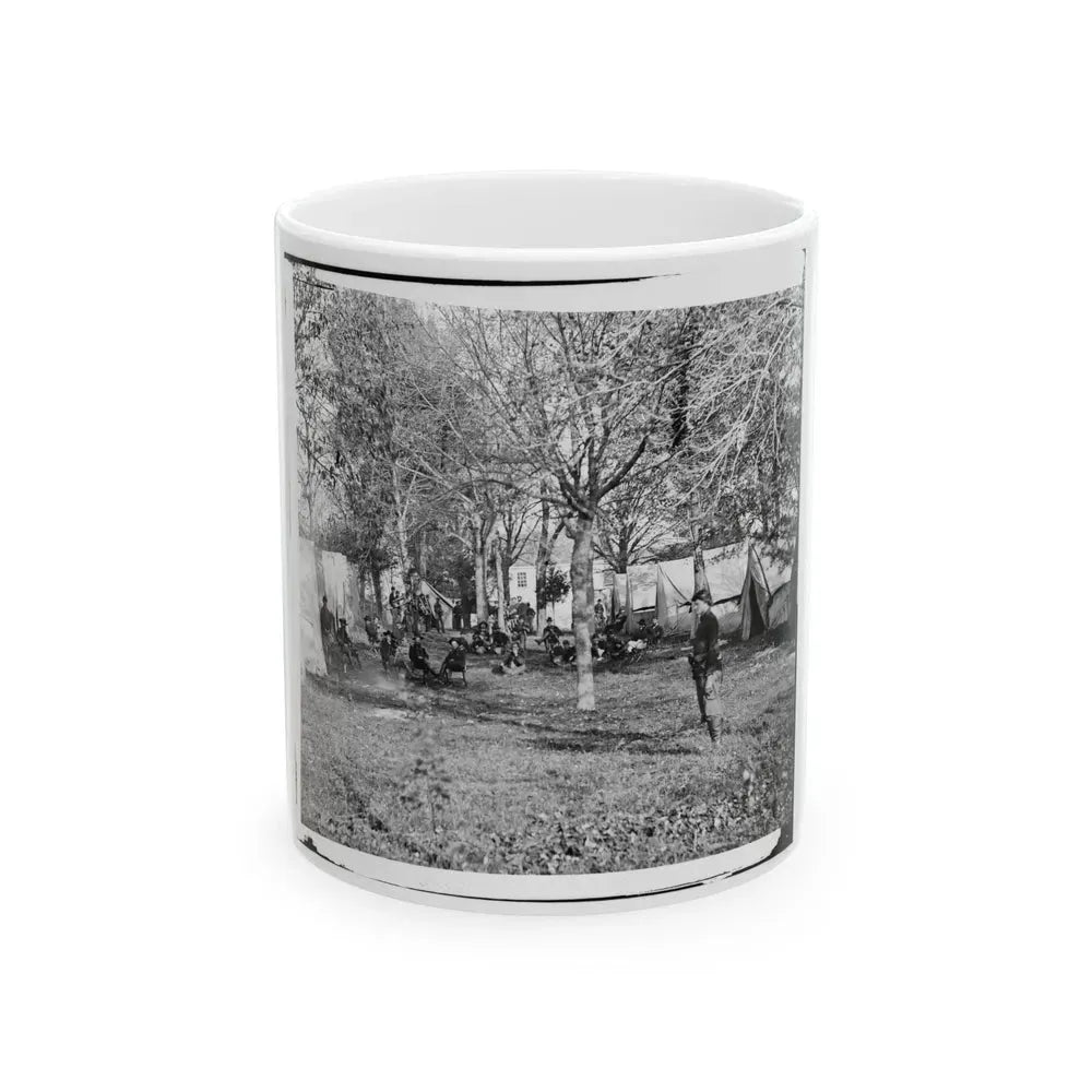 Auburn, Virginia. Evening Music At General Alfred Pleasonton's Headquarters (U.S. Civil War) White Coffee Mug 11oz - Go Mug Yourself