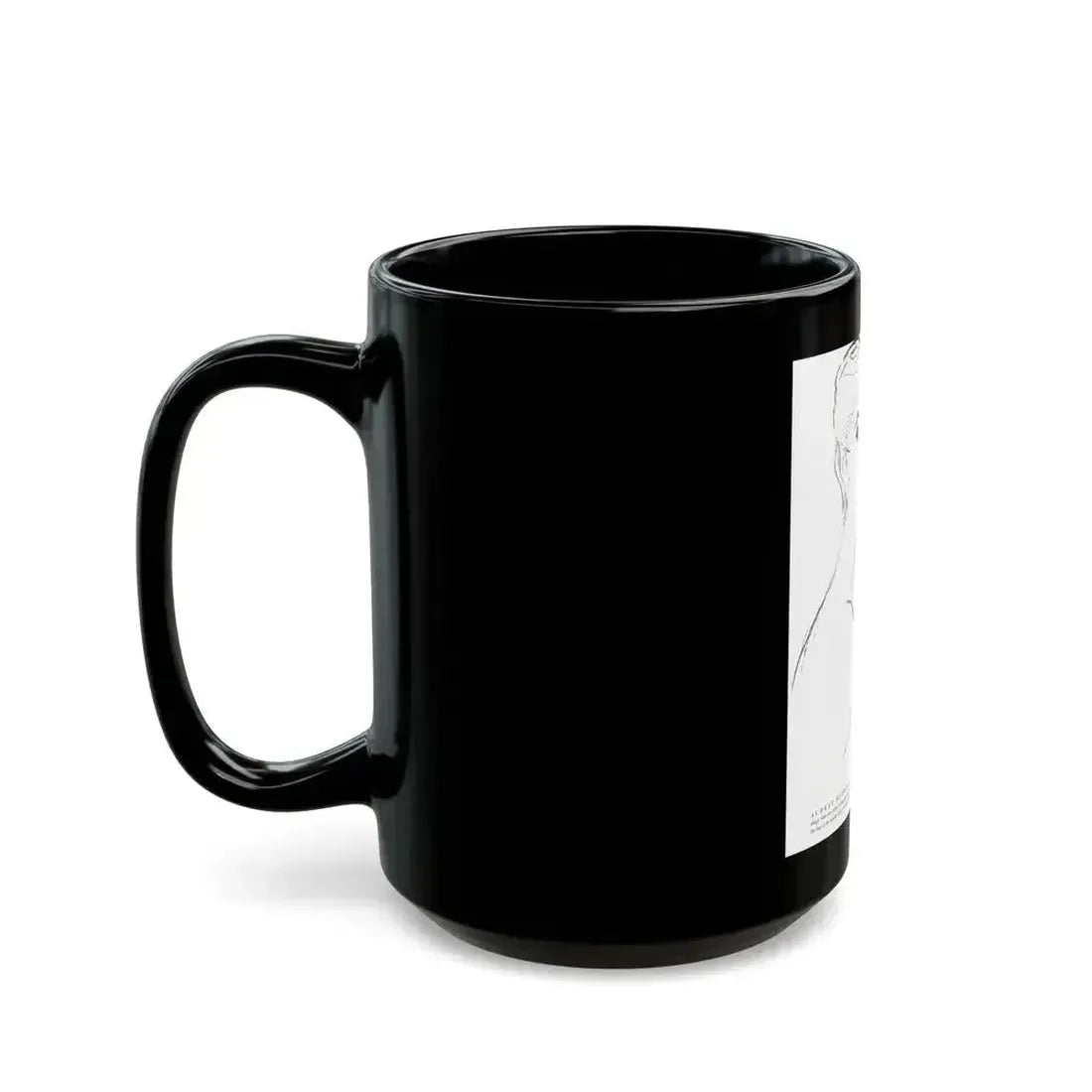 Audrey Hepburn, star of Ondine, 1954 - Black Coffee Mug - Go Mug Yourself