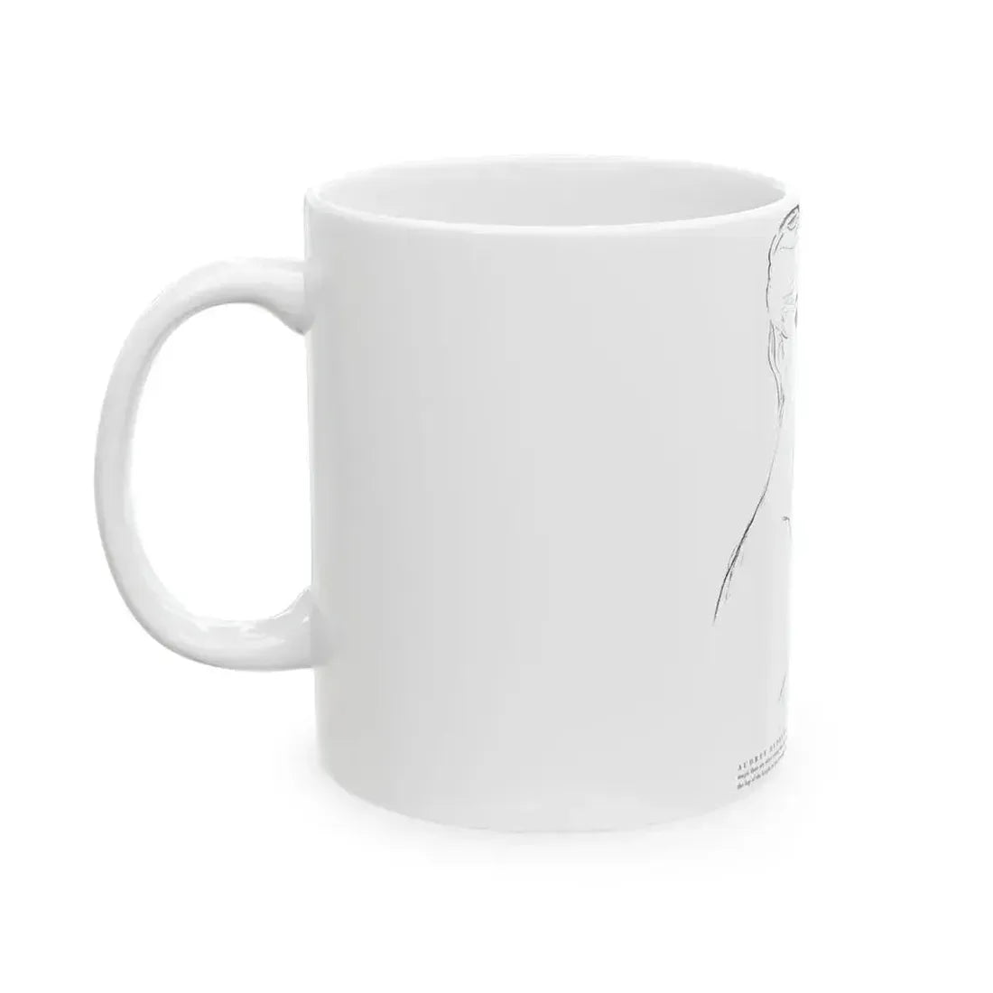 Audrey Hepburn, star of Ondine, 1954 - White Coffee Mug - Go Mug Yourself