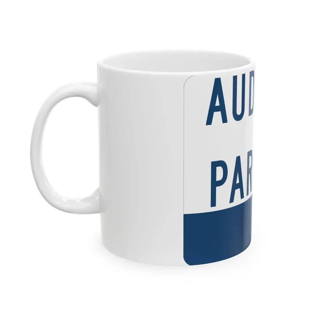 Audubon Parkway (Kentucky) (Road Sign) White Coffee Mug - Go Mug Yourself