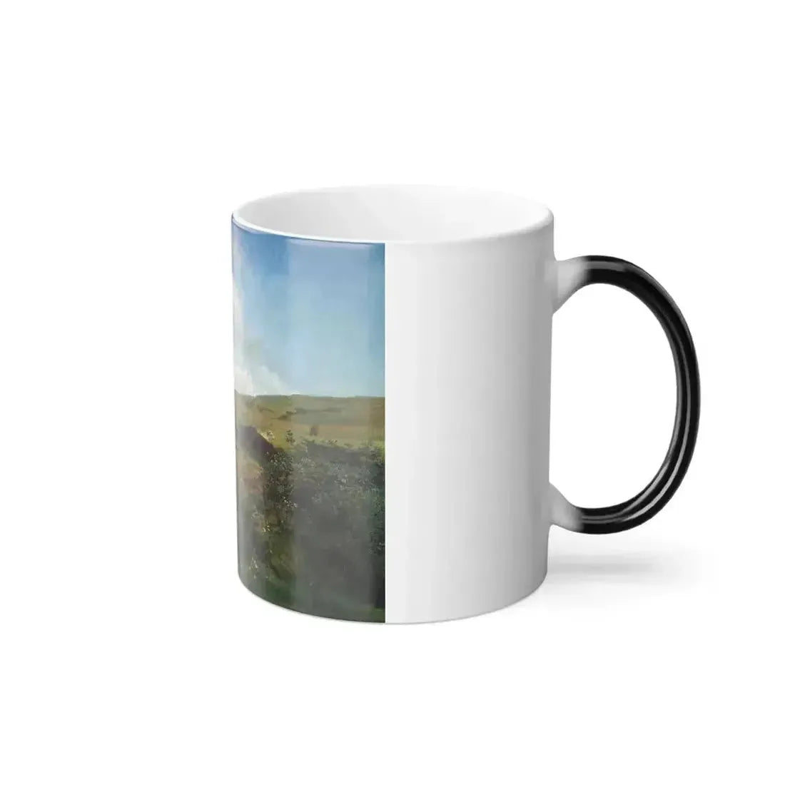 Auguste Bonheur (1821-1884) Leader of the Herd - Oil on Canvas - Color Changing Mug 11oz - Go Mug Yourself
