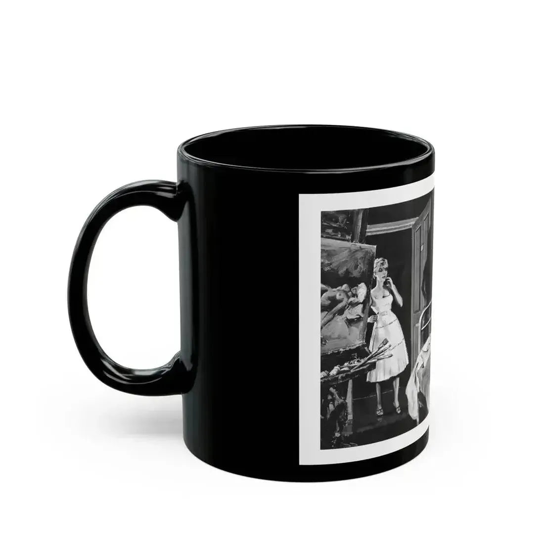 Aunt Hypatia, Adam magazine, May 1959 - Black Coffee Mug - Go Mug Yourself