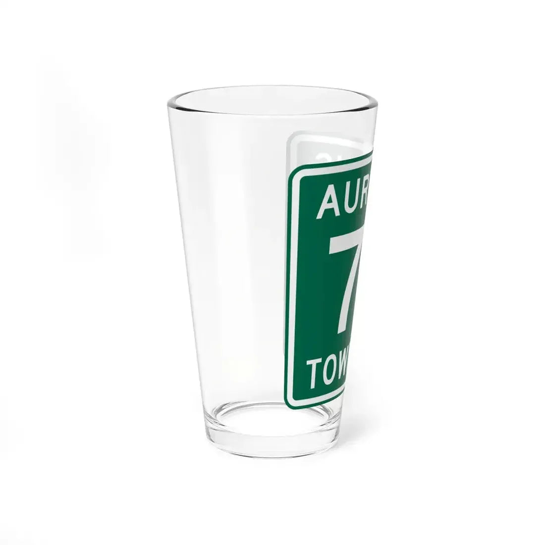Aurelius Township Route 75 Washington County Ohio (Ohio) (Road Sign) Pint Glss 16oz - Go Mug Yourself