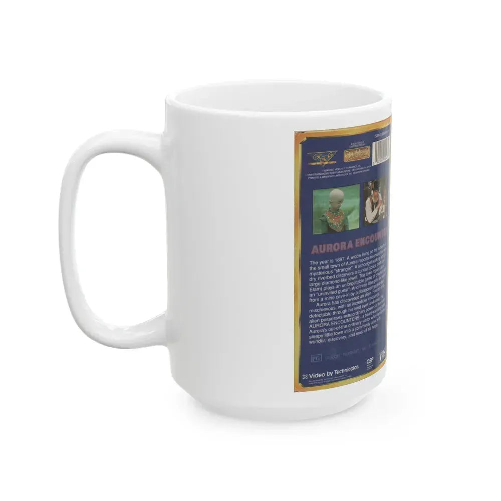 AURORA ENCOUNTER VERSION 2 (VHS COVER) - White Coffee Mug - Go Mug Yourself