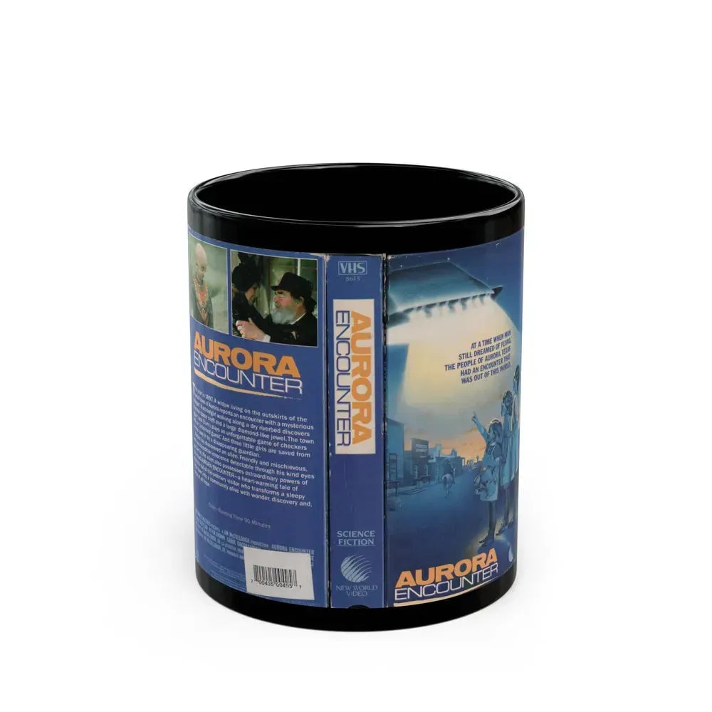 AURORA ENCOUNTER (VHS COVER) - Black Coffee Mug 11oz - Go Mug Yourself