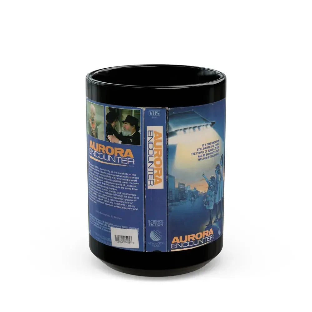 AURORA ENCOUNTER (VHS COVER) - Black Coffee Mug 15oz - Go Mug Yourself