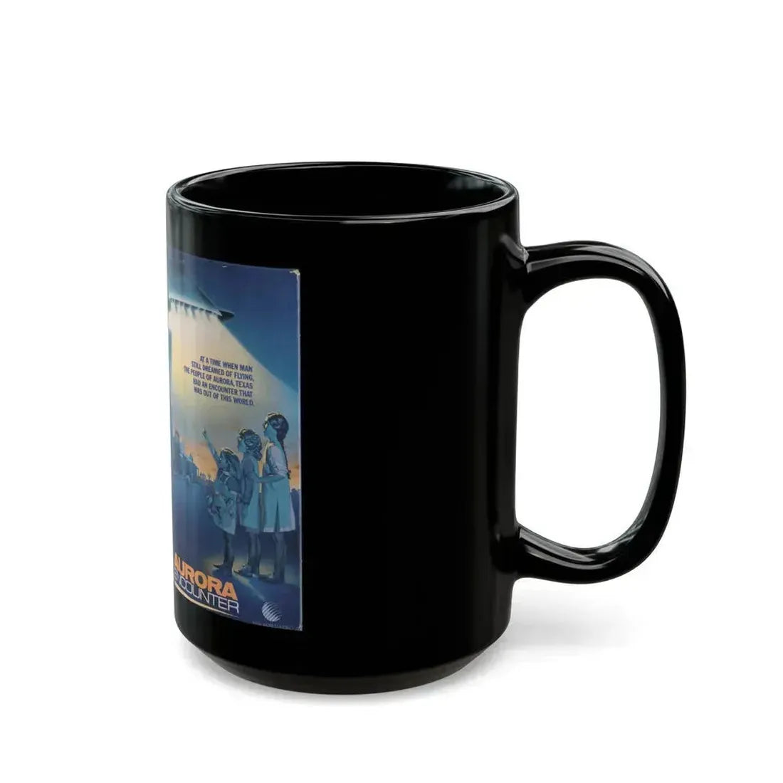 AURORA ENCOUNTER (VHS COVER) - Black Coffee Mug - Go Mug Yourself