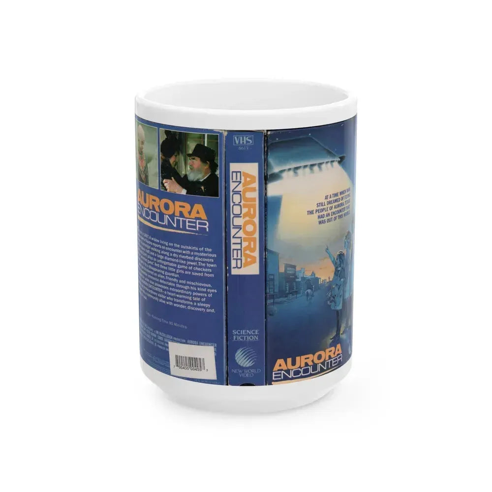 AURORA ENCOUNTER (VHS COVER) - White Coffee Mug 15oz - Go Mug Yourself
