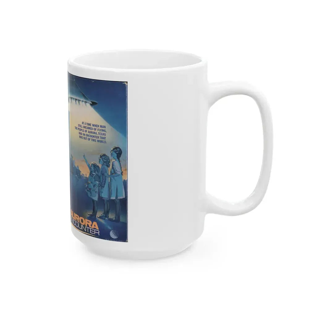 AURORA ENCOUNTER (VHS COVER) - White Coffee Mug - Go Mug Yourself