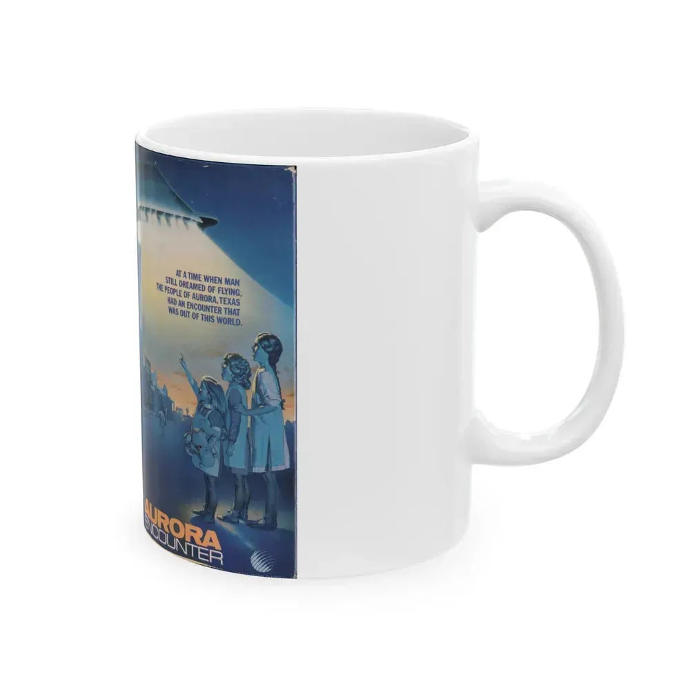 AURORA ENCOUNTER (VHS COVER) - White Coffee Mug - Go Mug Yourself