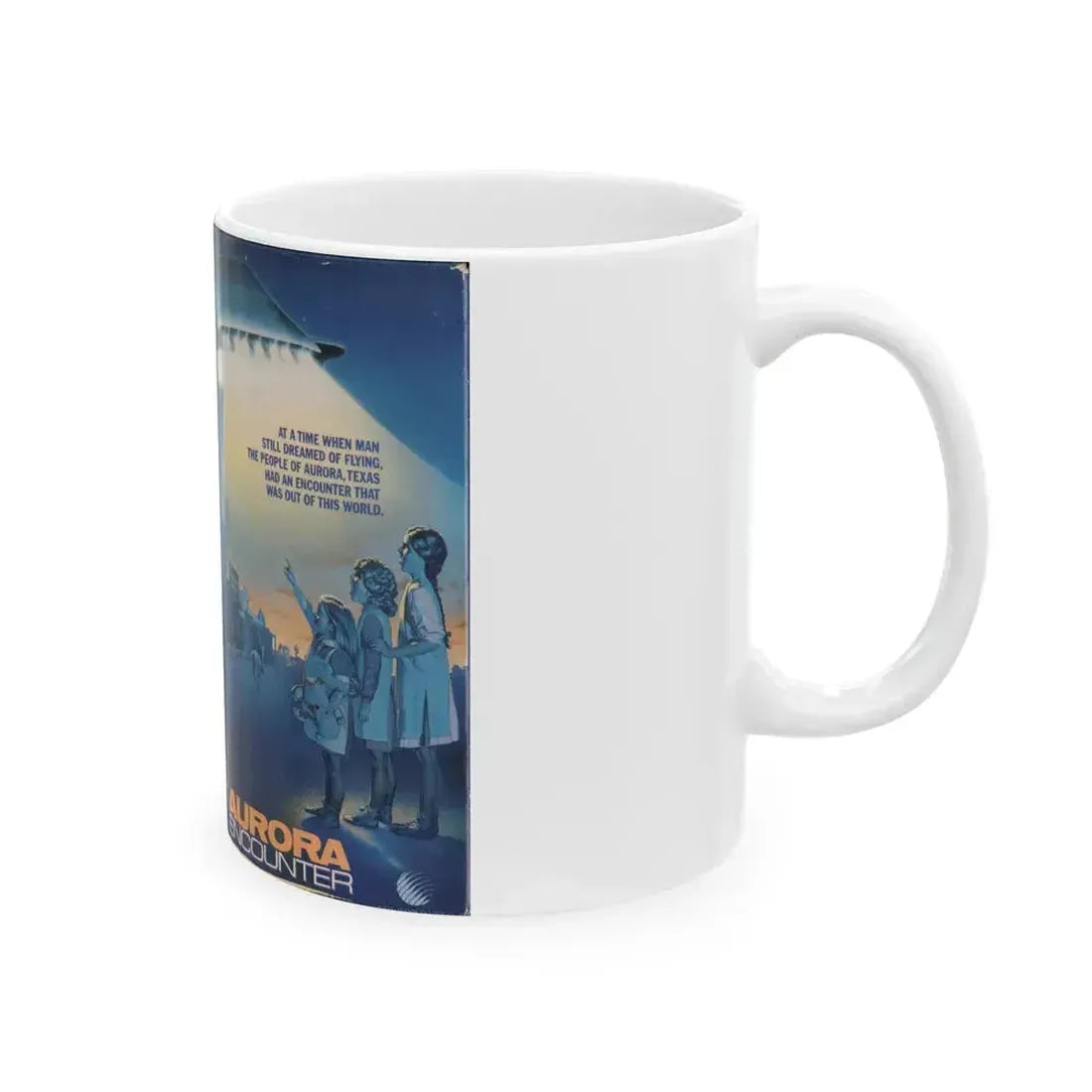 AURORA ENCOUNTER (VHS COVER) - White Coffee Mug - Go Mug Yourself