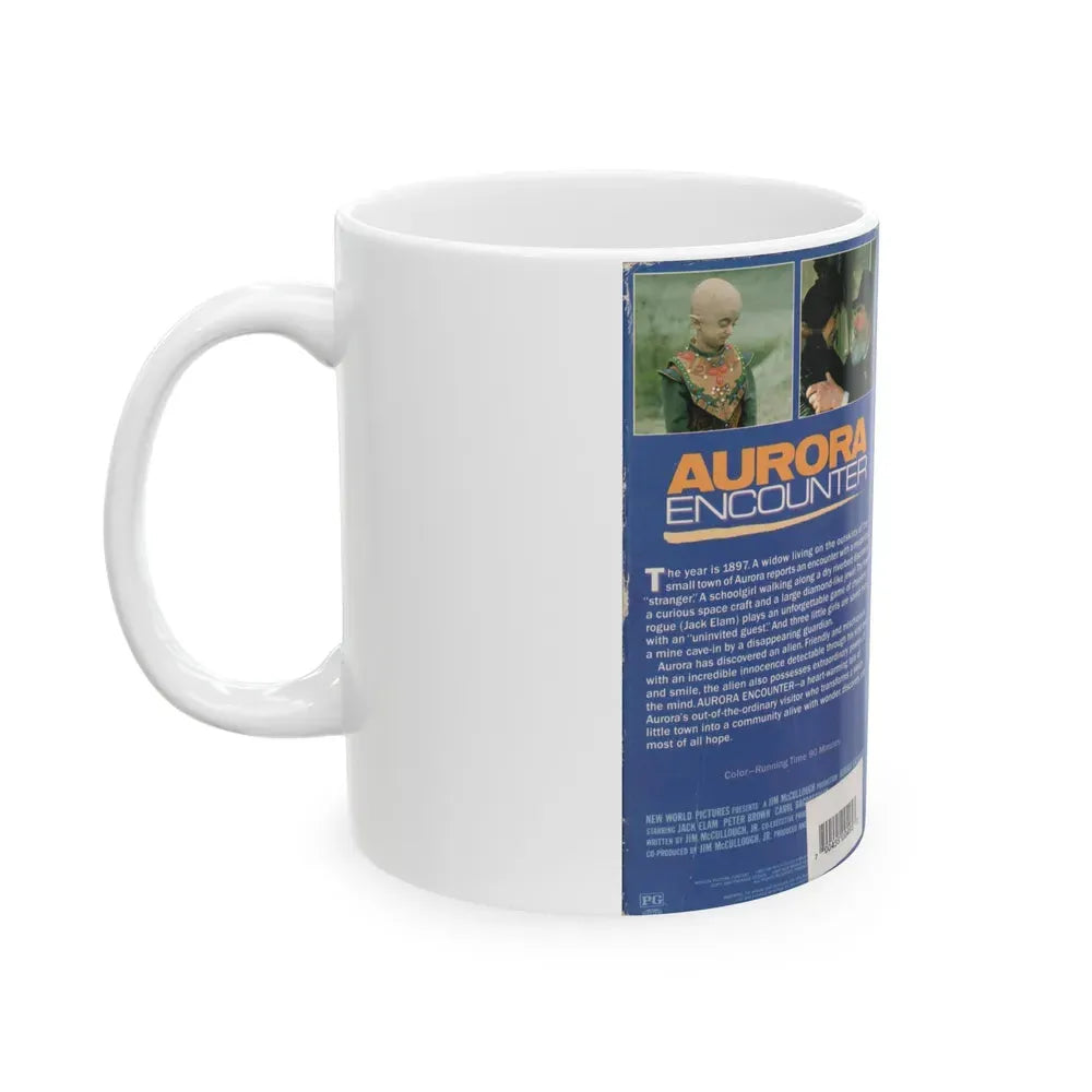 AURORA ENCOUNTER (VHS COVER) - White Coffee Mug - Go Mug Yourself
