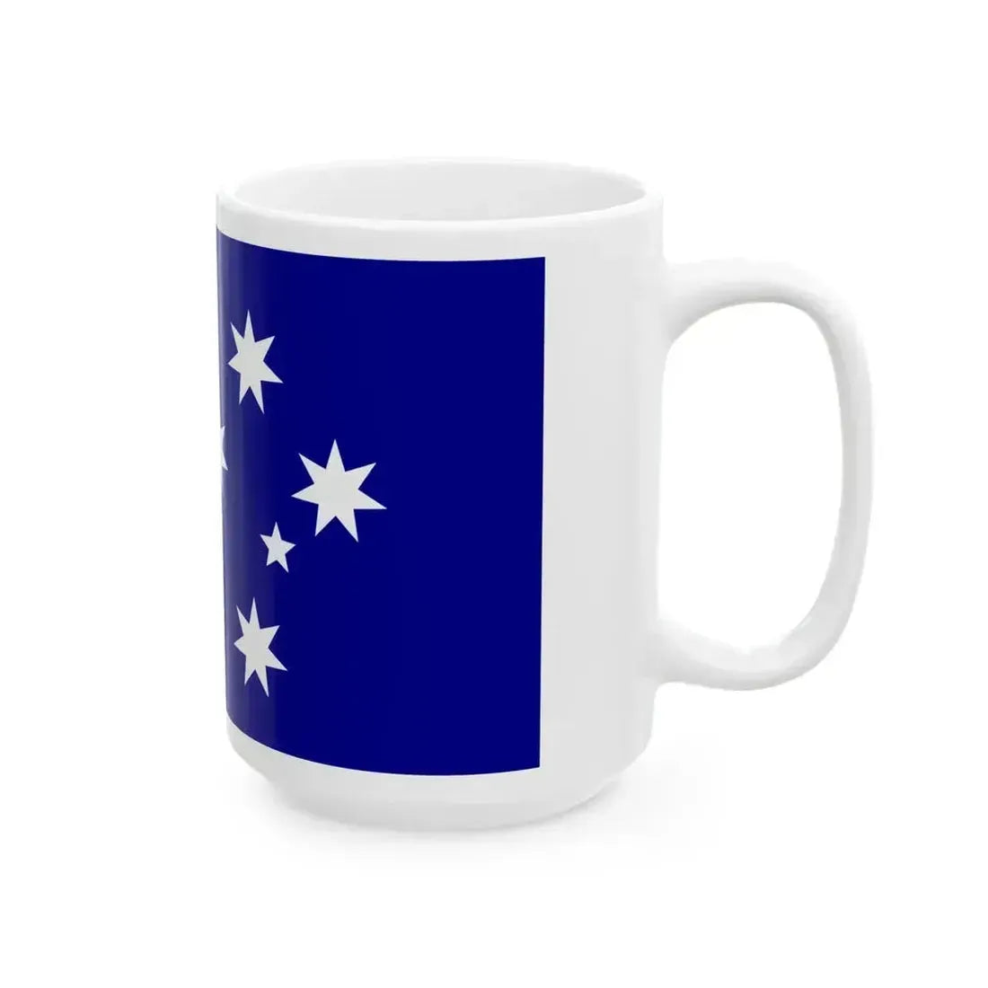Ausflag - Proposed flag for sport events (Australia) White Coffee Mug - Go Mug Yourself