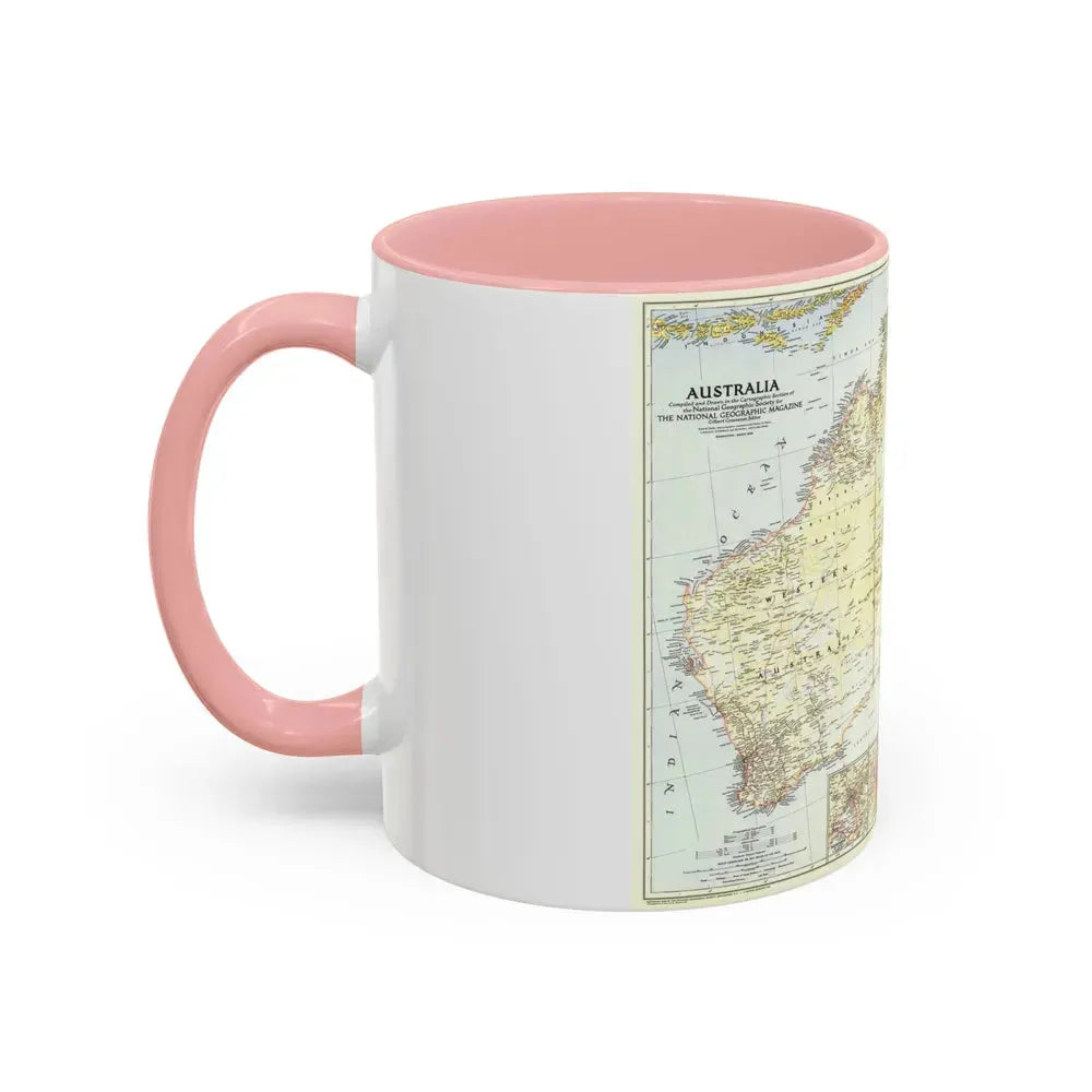 Australia (1948) (Map) Accent Coffee Mug - Go Mug Yourself