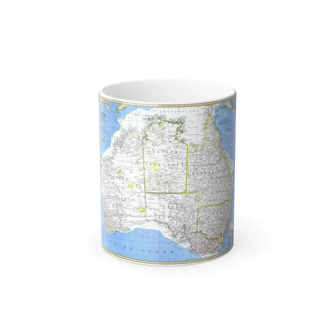 Australia (1979) (Map) Color Changing Mug 11oz - Go Mug Yourself