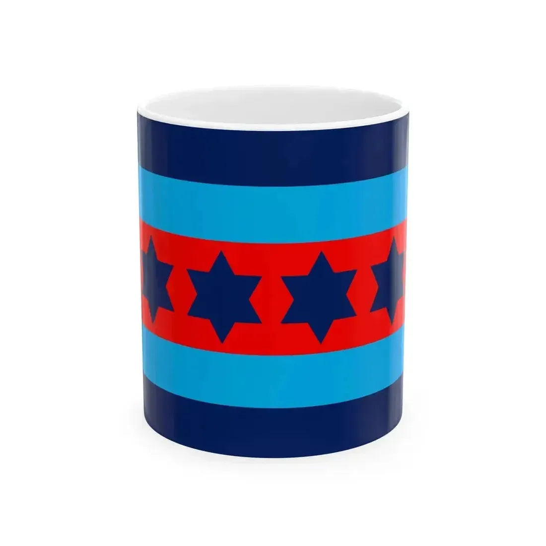 Australian Air Chief Marshal Officer Distinguishing Flag (Australia) White Coffee Mug 11oz - Go Mug Yourself