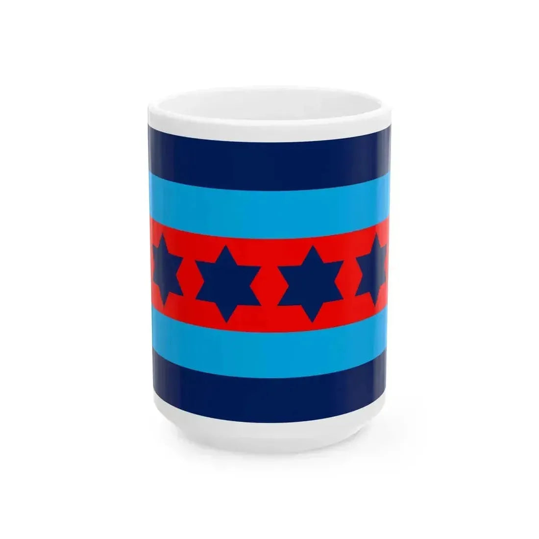 Australian Air Chief Marshal Officer Distinguishing Flag (Australia) White Coffee Mug 15oz - Go Mug Yourself