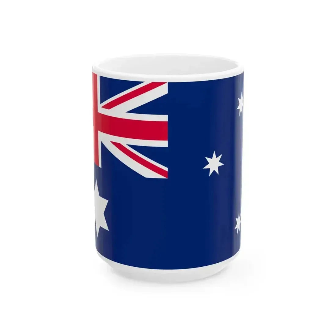 Australian Customs Flag 1904-1909 (Australia) White Coffee Mug 15oz - Go Mug Yourself