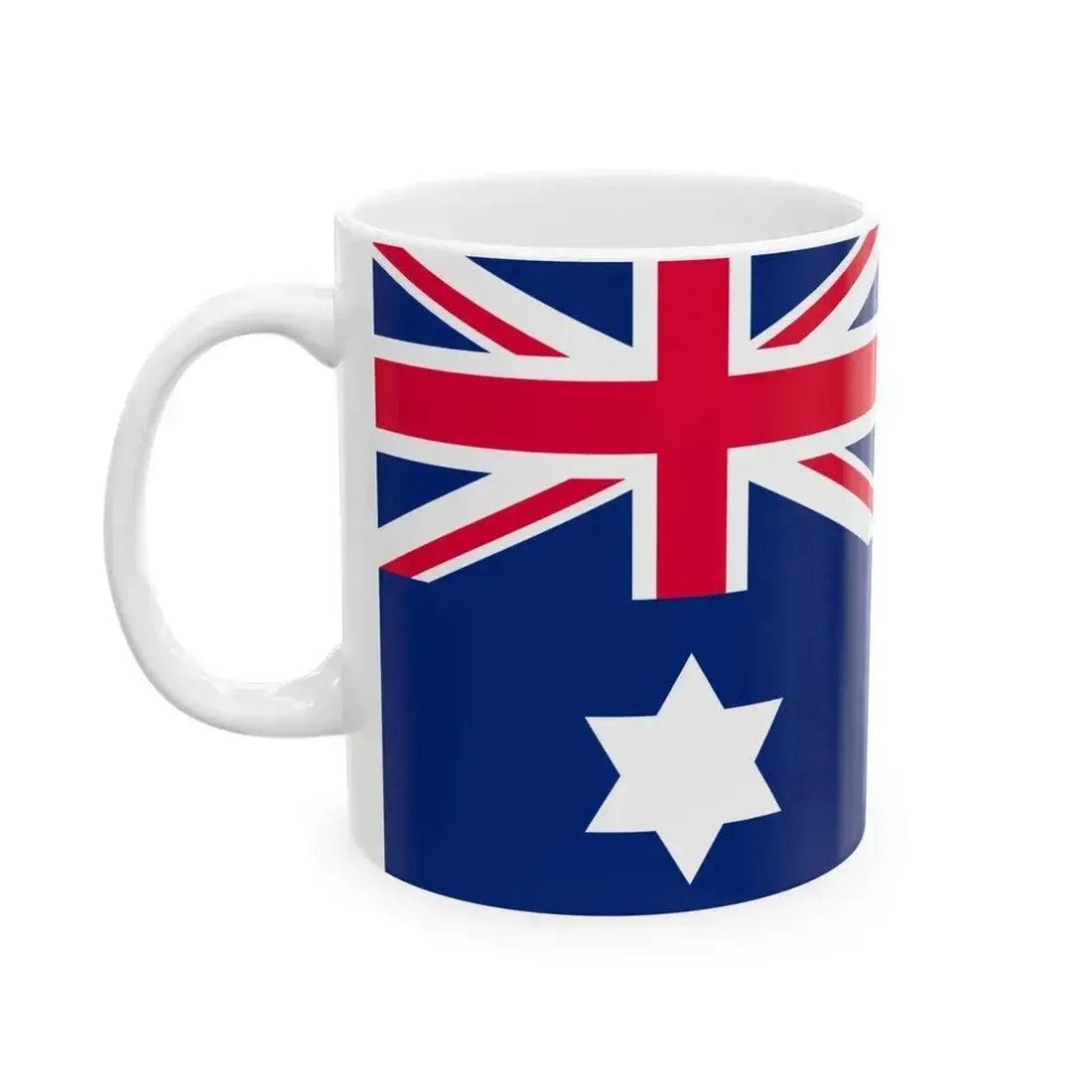 Australian Customs Flag 1904-1909 (Australia) White Coffee Mug - Go Mug Yourself