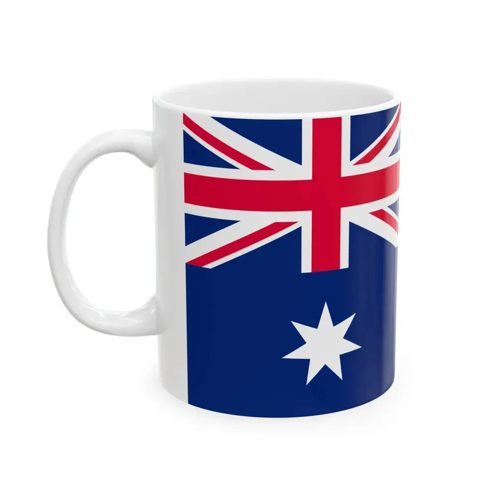 Australian Customs Flag 1909-1988 (Australia) White Coffee Mug - Go Mug Yourself