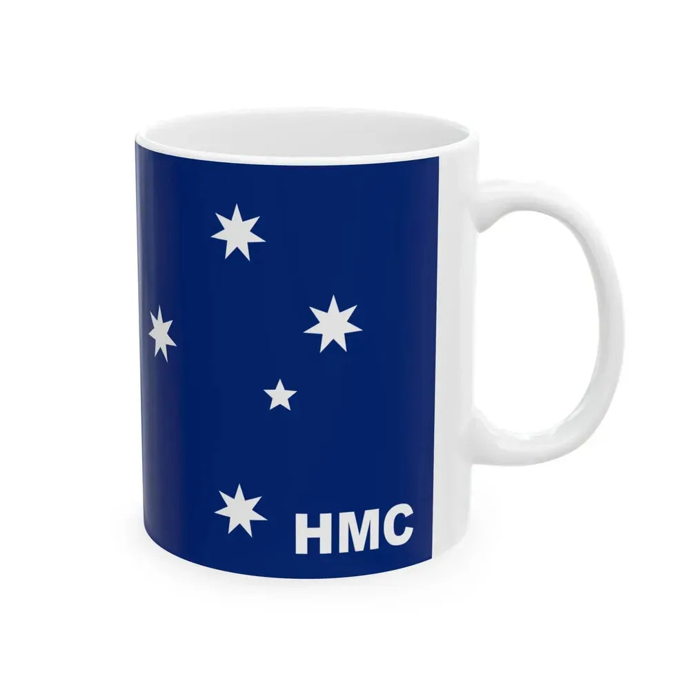 Australian Customs Flag 1909-1988 (Australia) White Coffee Mug - Go Mug Yourself