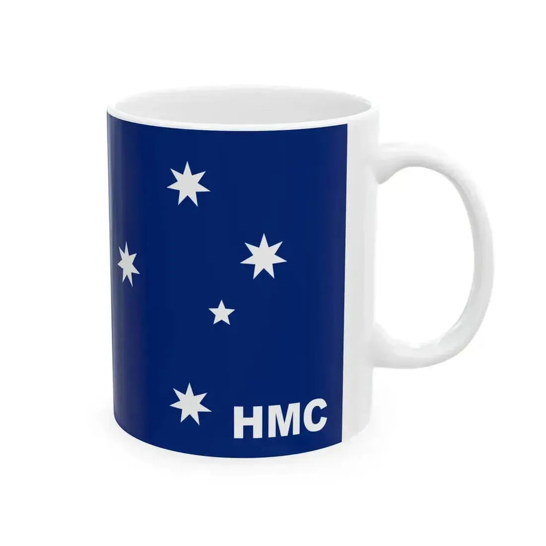Australian Customs Flag 1909-1988 (Australia) White Coffee Mug - Go Mug Yourself