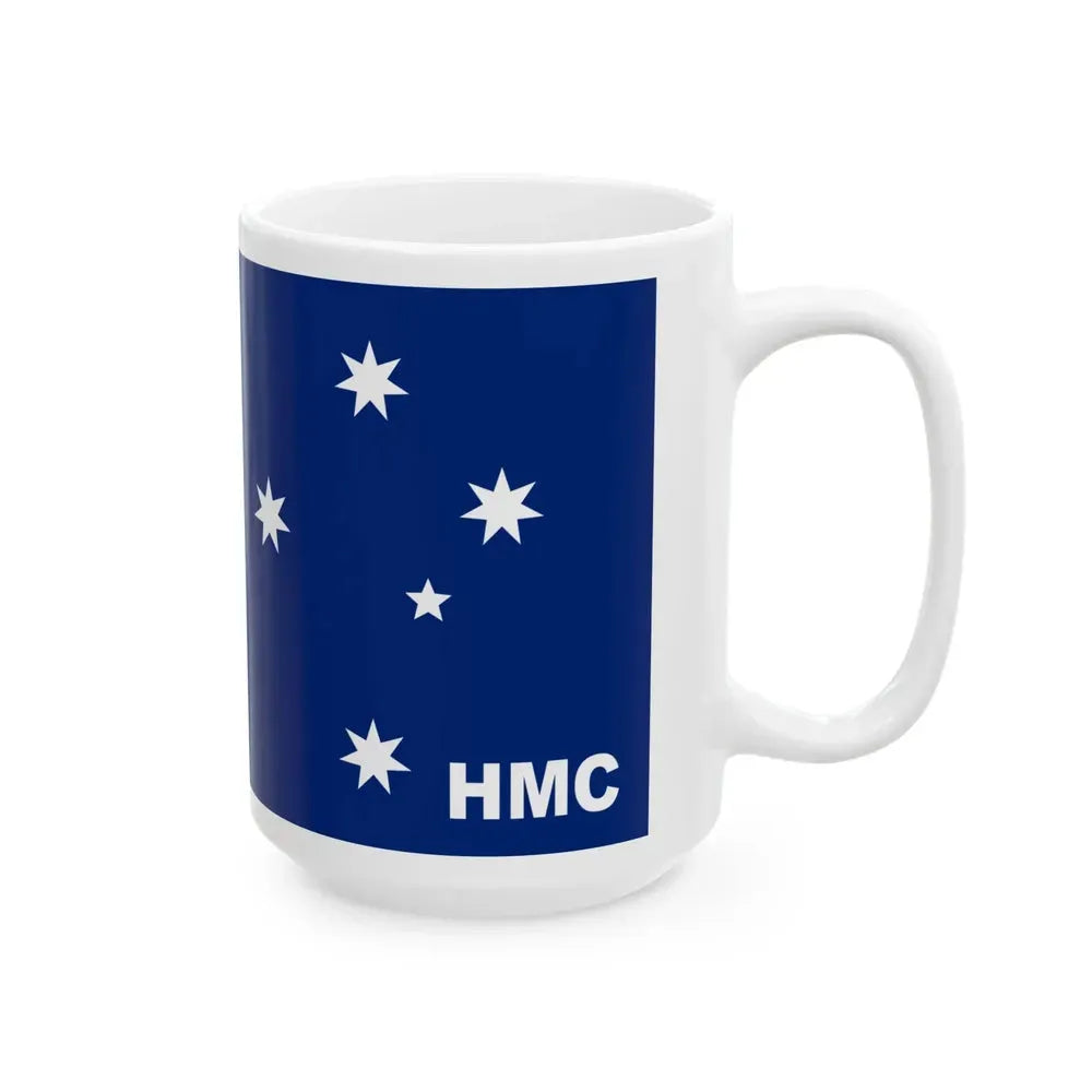 Australian Customs Flag 1909-1988 (Australia) White Coffee Mug - Go Mug Yourself