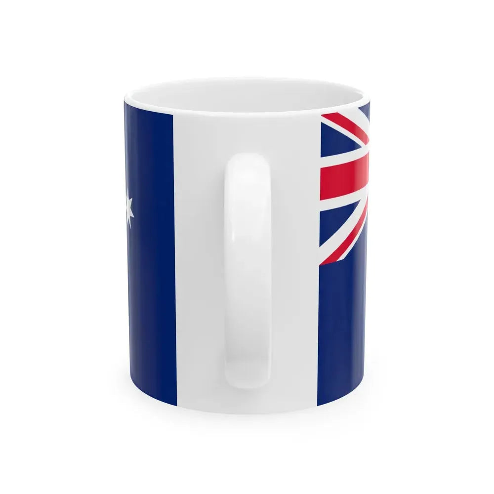 Australian Customs Flag 1988-2015 (Australia) White Coffee Mug - Go Mug Yourself