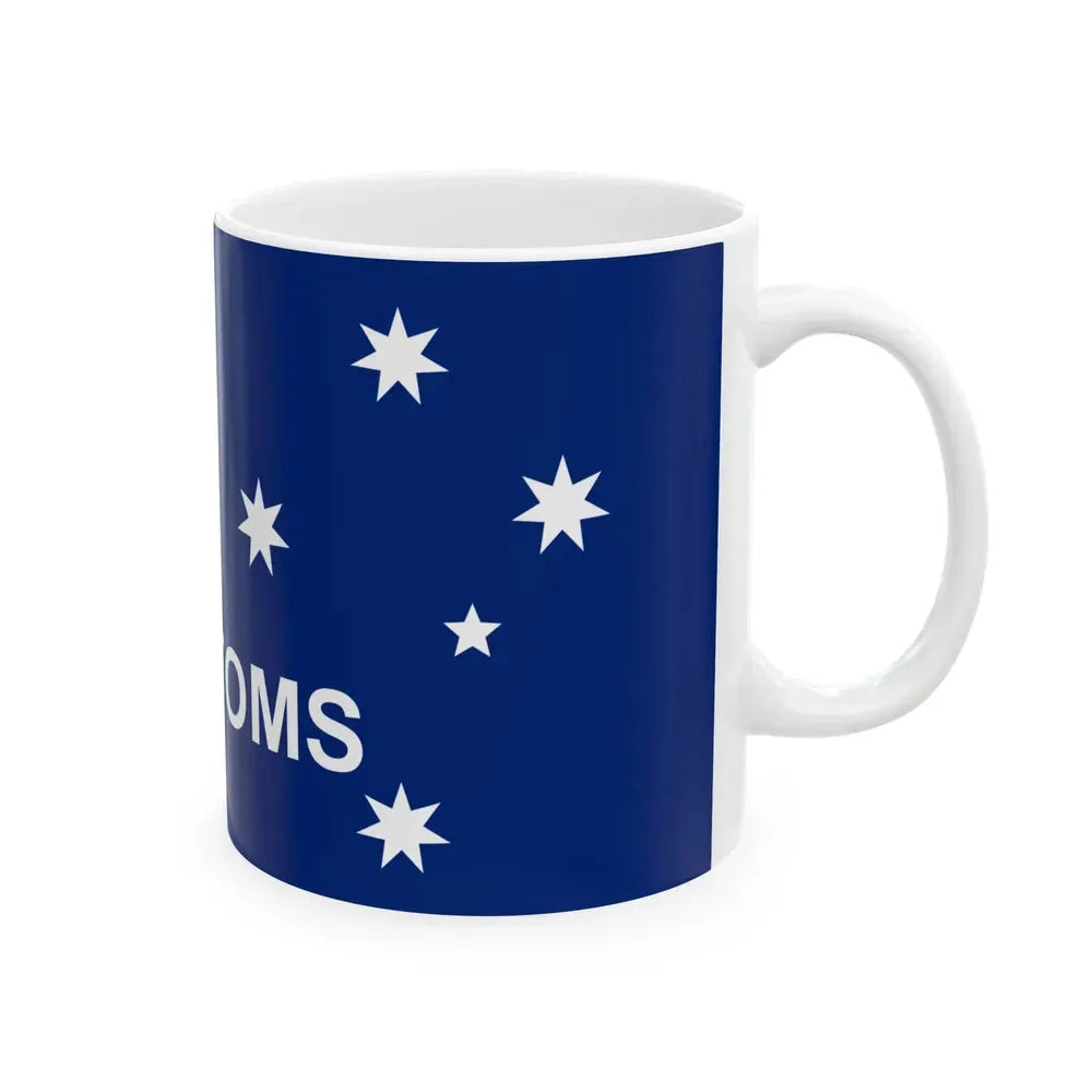 Australian Customs Flag 1988-2015 (Australia) White Coffee Mug - Go Mug Yourself
