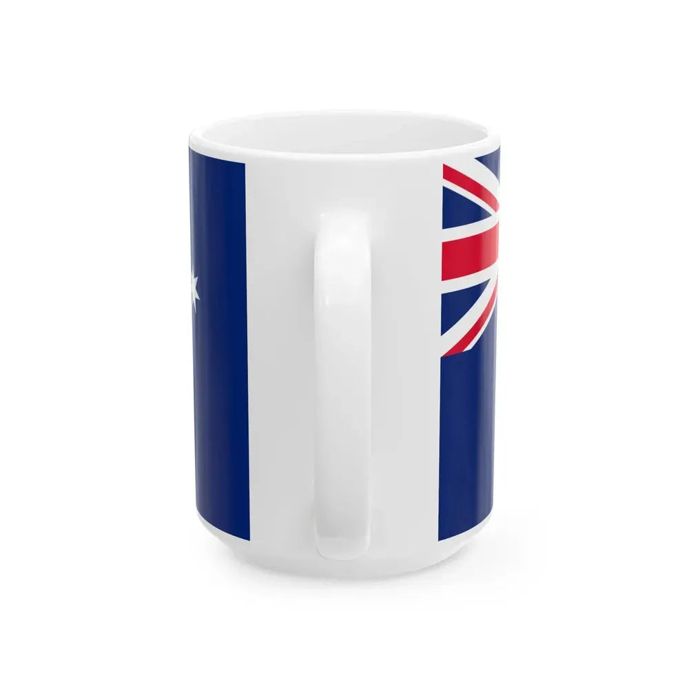 Australian Customs Flag 1988-2015 (Australia) White Coffee Mug - Go Mug Yourself